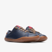 Camper Peu Lace-Up Navy - Kids Singapore LRAWPL-507